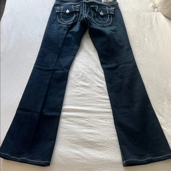 Vintage True Religion Indigo low rise Flare Jeans; women’s 29 - Picture 4 of 8